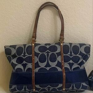 Coach denim anniversary purse